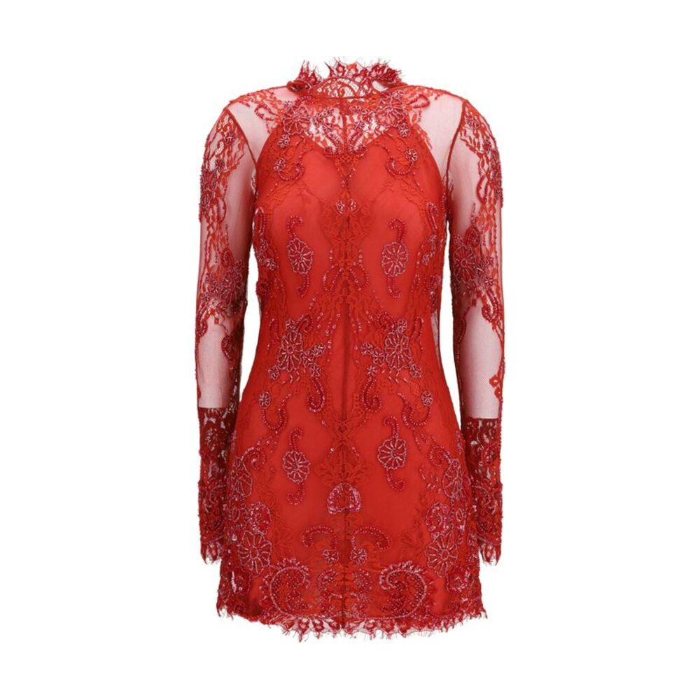 Blumarine Women Embroidered Lace Mini Dress
